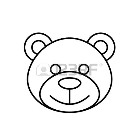 450x450 Drawn Teddy Bear Face - Teddy Bear Face Drawing
