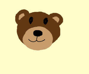300x250 A Happy Teddy Bear Face Drawing - Teddy Bear Face Drawing