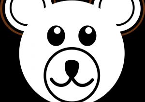 300x210 Cute Bear Face Drawing - Teddy Bear Face Drawing