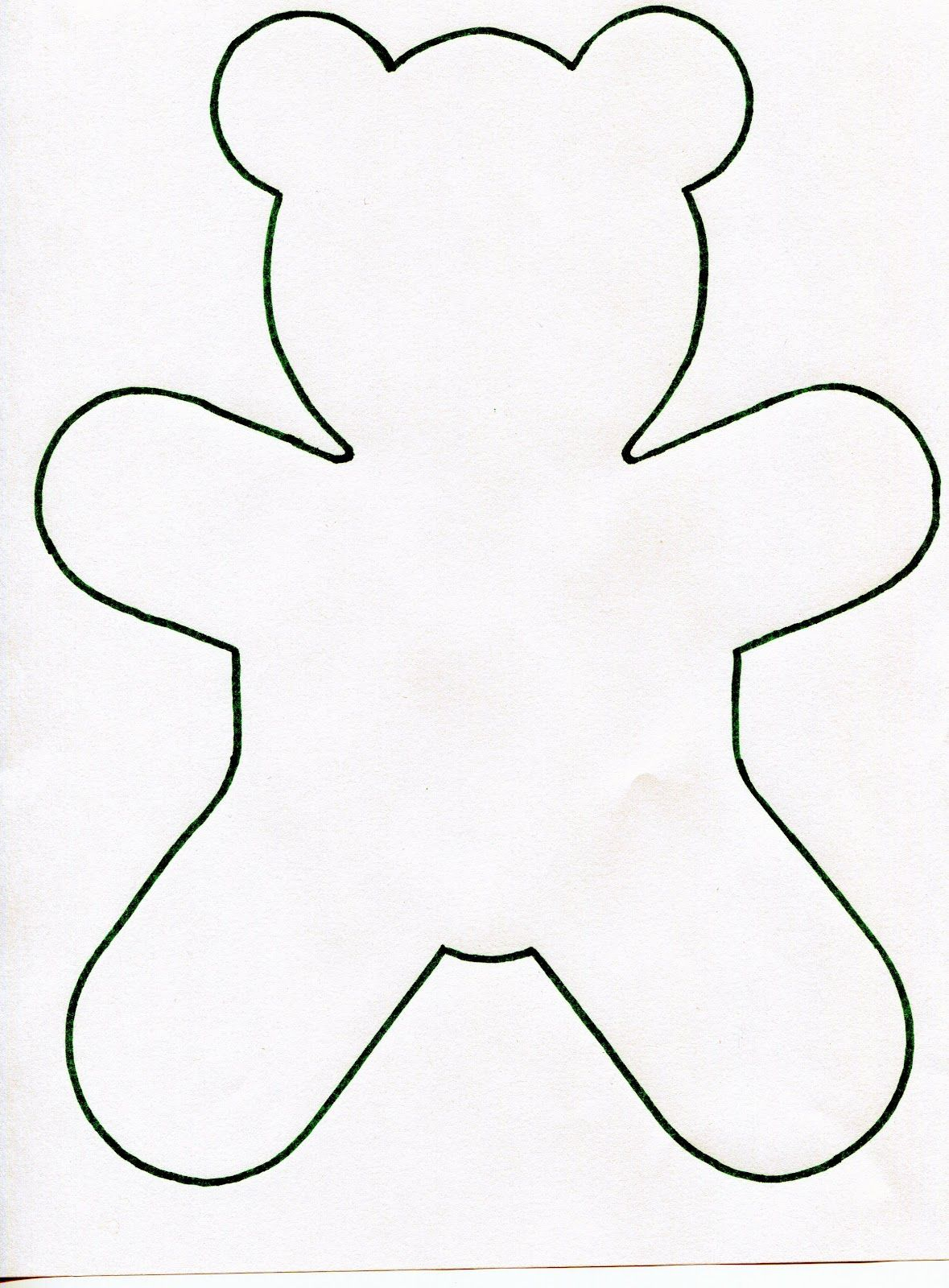 1179x1600 Perfect Teddy Bear Outline Drawing Template To Print Templates - Teddy Bear For Drawing