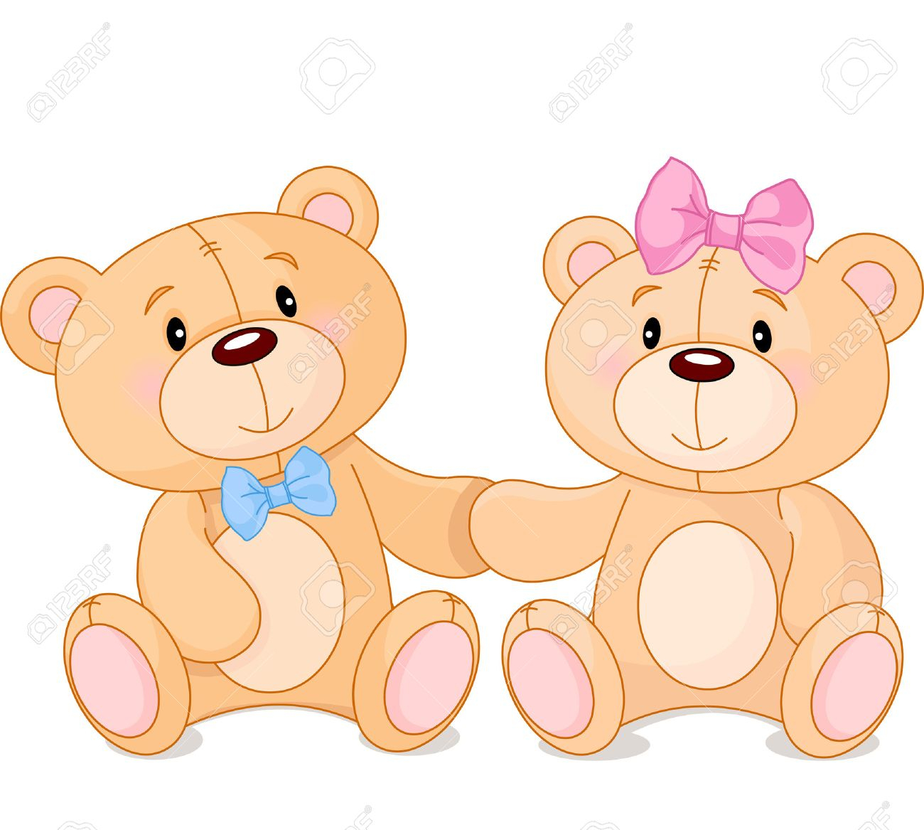 1300x1167 Superior Cartoon Pictures Of Teddy Bears Two Cute Drawings Bear - Teddy Bear For Drawing
