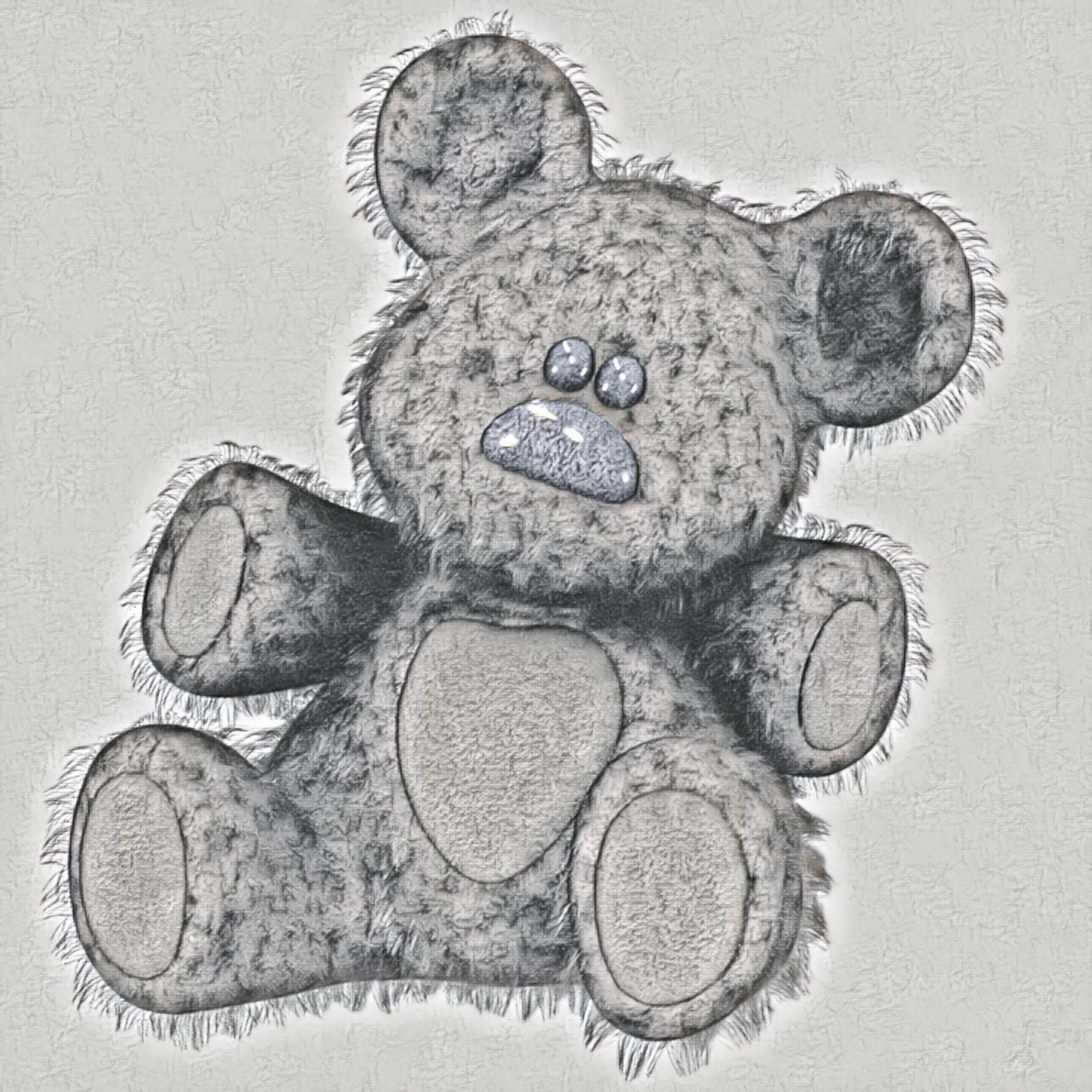 1920x1920 Teddy, Bear, Pencil, Drawing, Toy - Teddy Bear For Drawing