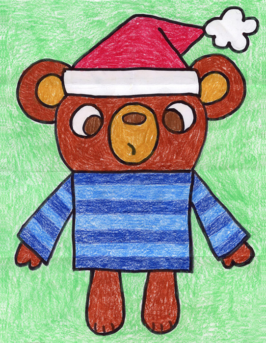 542x700 Draw A Teddy Bear Art Projects For Kids - Teddy Bear For Drawing