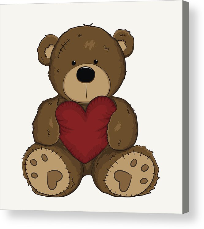 Teddy Bear Holding A Heart Drawing at Explore