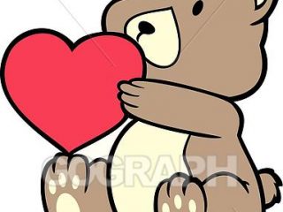 320x240 teddy bear drawing with heart vector art teddy bear holding heart - Teddy Bear Holding A Heart Drawing