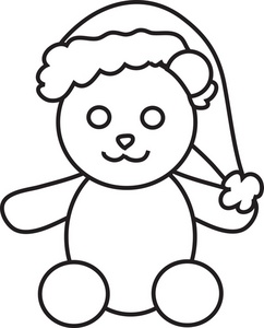 242x300 Drawn Teddy Bear Line Drawing Free Clip Art Stock Illustrations - Teddy Bear Line Drawing