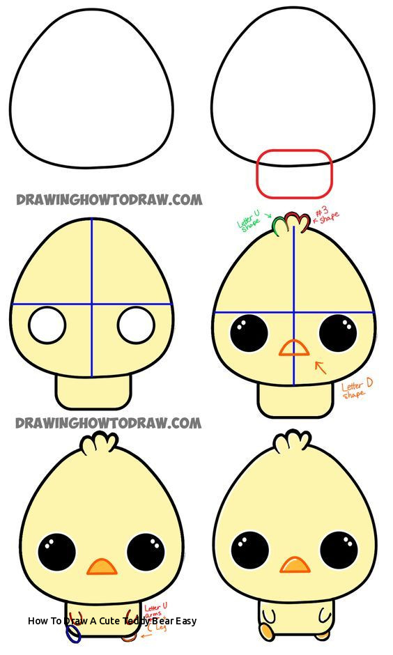 564x940 How To Draw A Cute Teddy Bear Easy Animals Step - Teddy Drawing