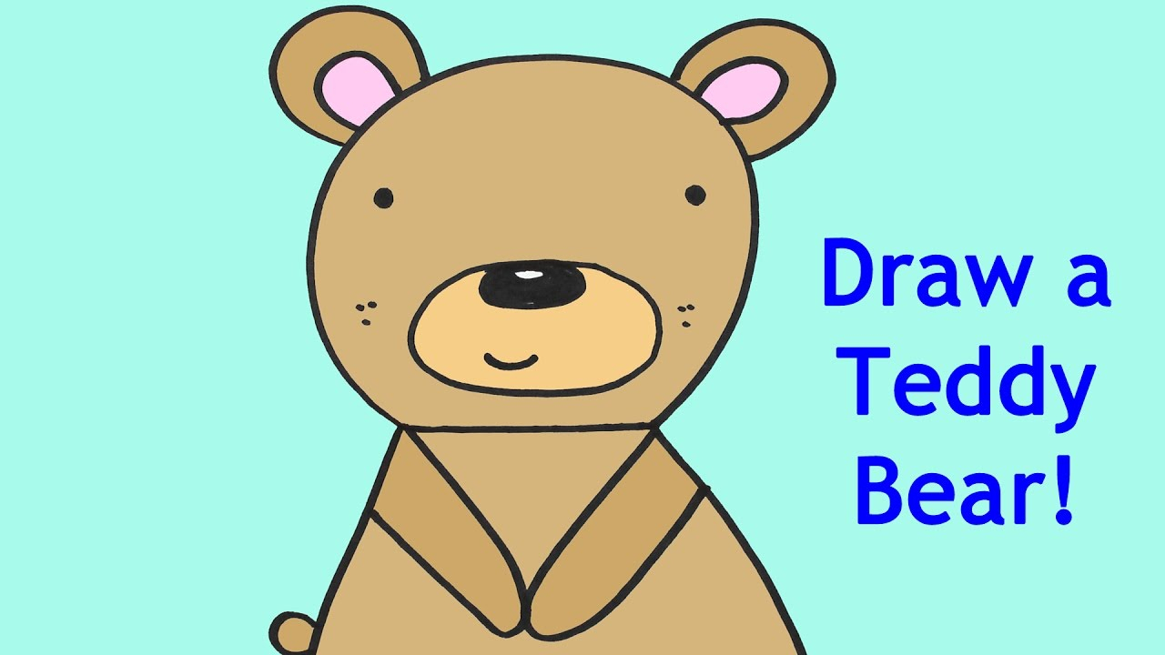 1280x720 Teddy Bear Drawing Simple - Teddy Drawing