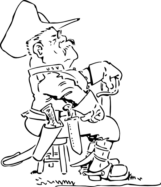 516x598 teddy roosevelt clip art free vector in open office drawing - Teddy Roosevelt Drawing