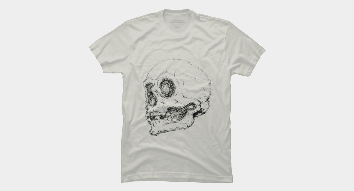 1200x650 Skull Drawing T Shirt - Tee Shirt Drawing