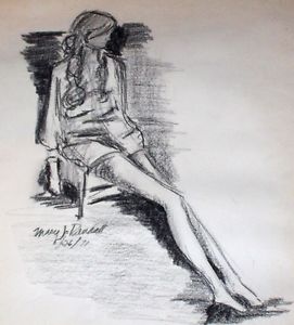 271x300 Teen Girl With Long Legs Original Drawing - Teen Drawings