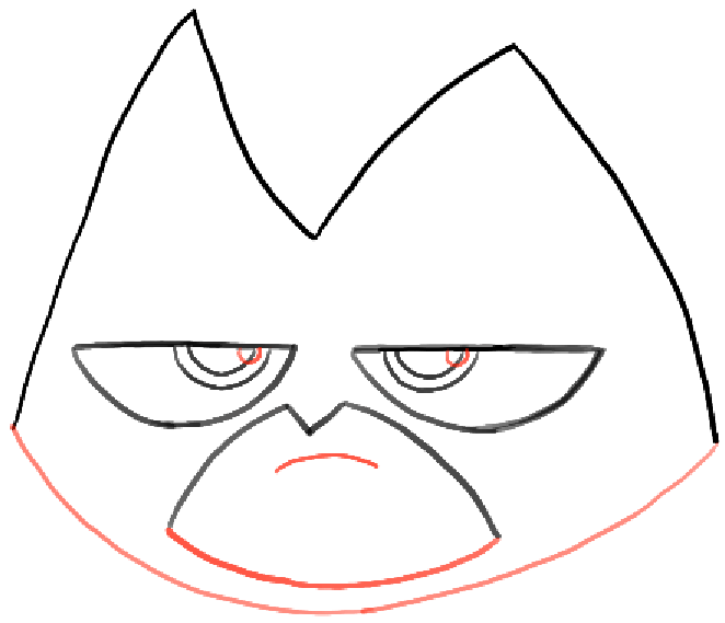 662x569 how to draw raven from teen titans go with easy steps drawing - Teen Titans Drawing