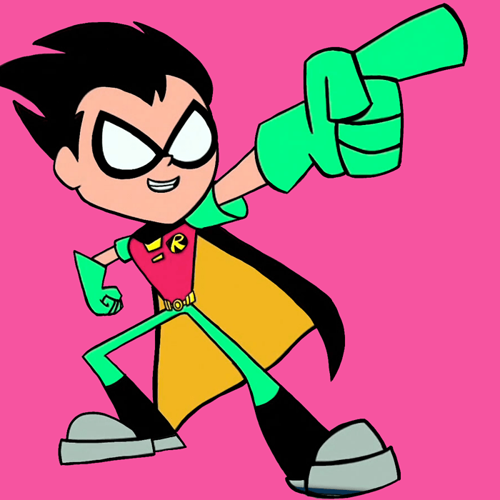 700x700 how to draw robin from teen titans go with easy steps tutorial - Teen Titans Go Drawing