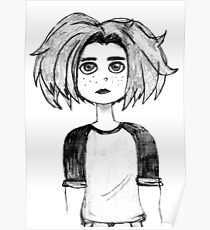 210x230 teenage girl drawing posters redbubble - Teenage Girl Drawing