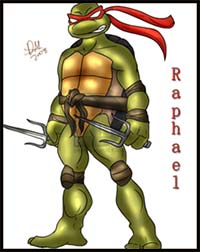 200x252 how to draw teenage mutant ninja turtles cartoon characters - Teenage Mutant Ninja Turtles Drawings