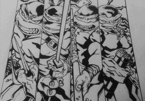 300x210 in pencil to draw leonardo from teenage mutant ninja turtles tmnt - Teenage Mutant Ninja Turtles Drawings