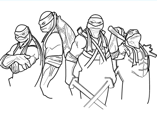 511x380 teenage mutant ninja turtles drawing best drawing skill - Teenage Mutant Ninja Turtles Drawings