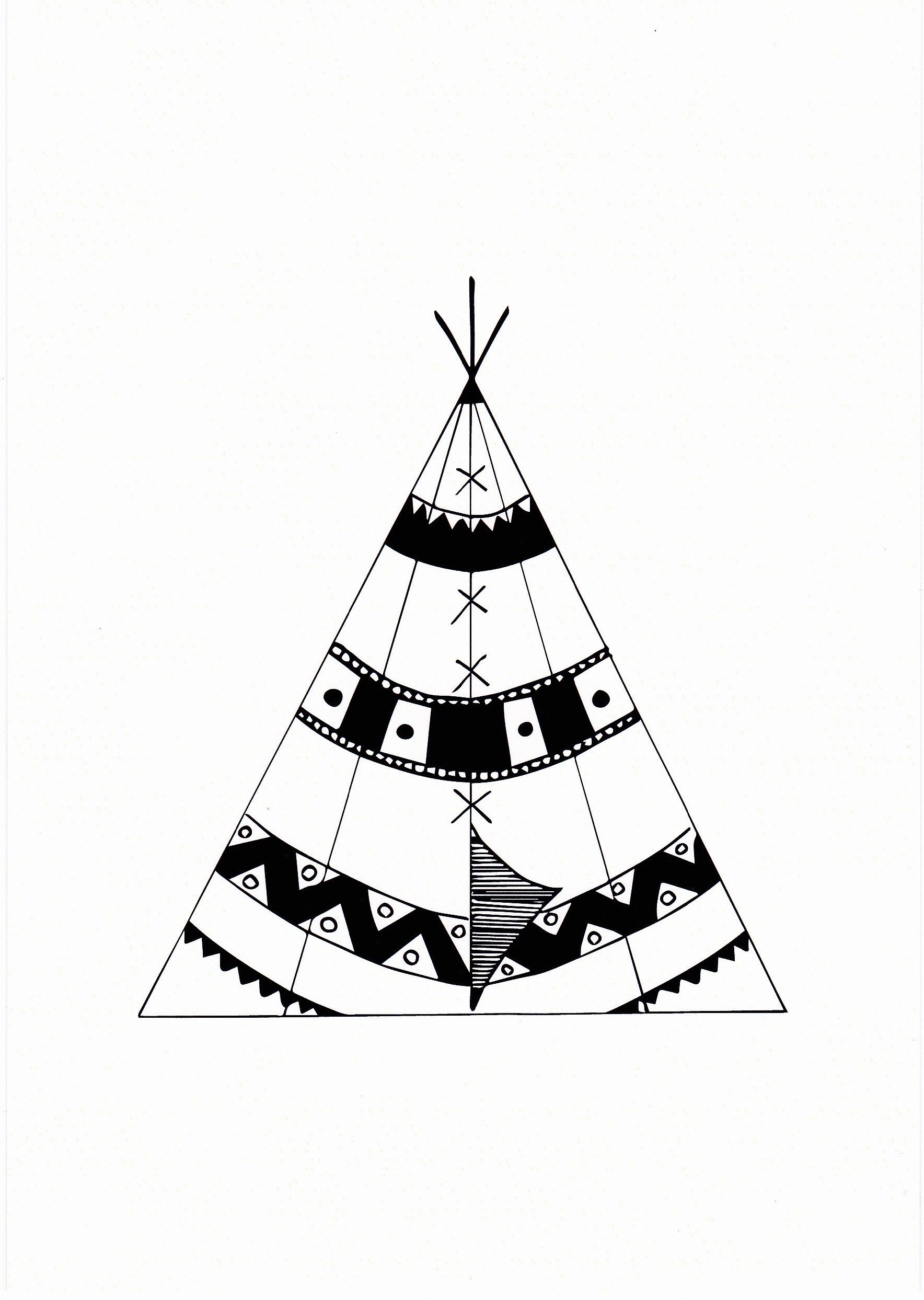 1768x2487 Blessedeleven - Teepee Drawing