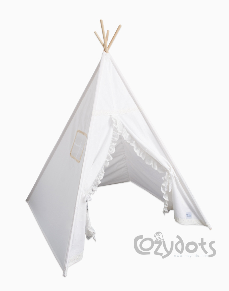 800x1013 lace teepee tent, teepee for a girl white romantic cozydotsusa - Teepee Tent Drawing