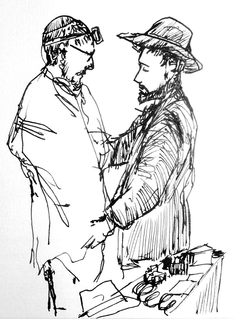 752x1024 Tefillin Drawn Today On Ben Yehuda St - Tefillin Drawing