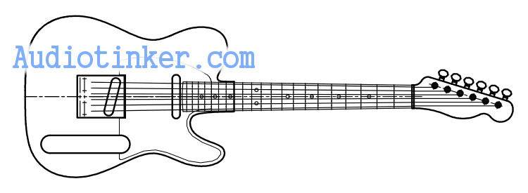750x275 mini telecaster build - Telecaster Drawing