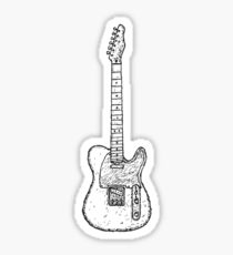 210x230 telecaster drawing stickers redbubble - Telecaster Drawing
