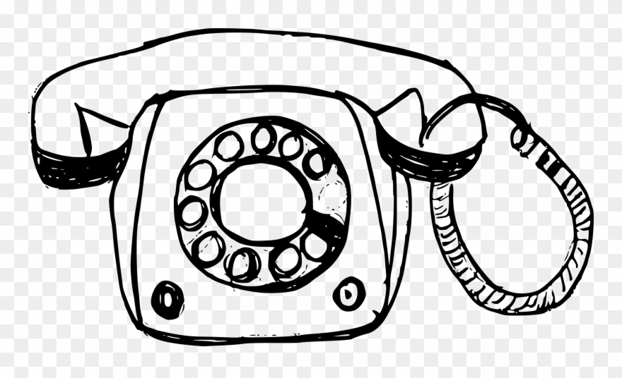880x536 Free Download - Telephone Drawing