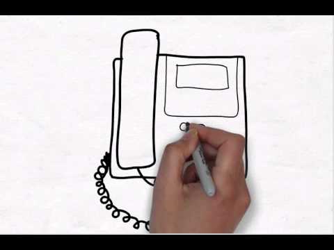 480x360 how to draw pencil art office telephone - Telephone Drawing