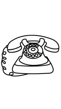 215x382 telephone drawing for free download - Telephone Drawing