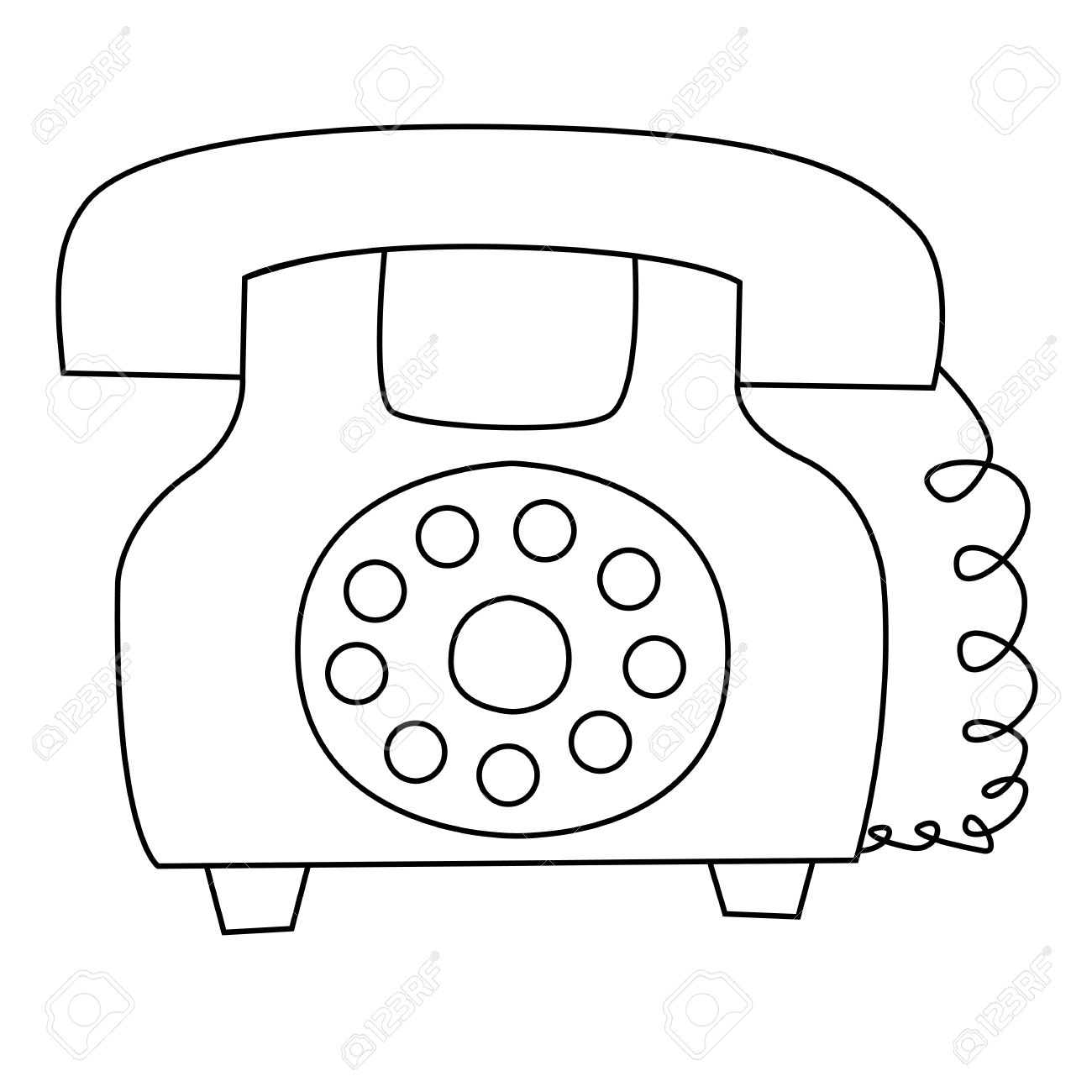 Telephone Line Drawing at Explore collection of