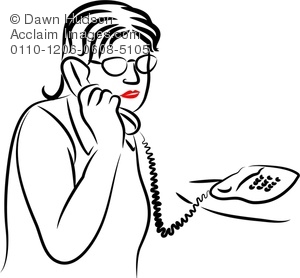 300x278 Clipart Illustration Of Simple Line Drawing Of A Portrait - Telephone Line Drawing