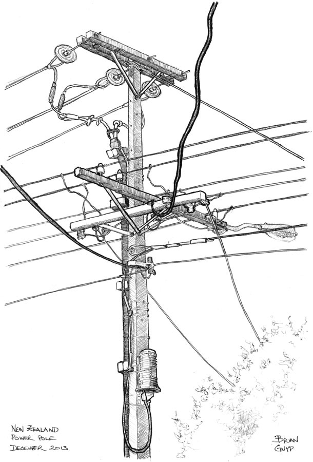 610x900 Telephone Drawing Wire For Free Download - Telephone Line Drawing