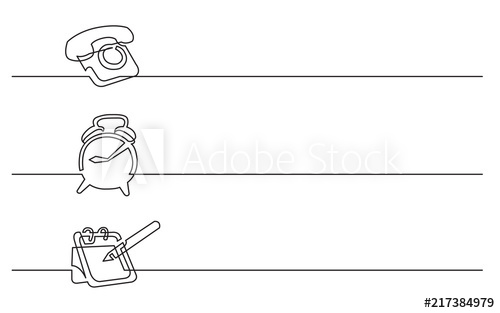 500x313 Banner Design - Telephone Line Drawing