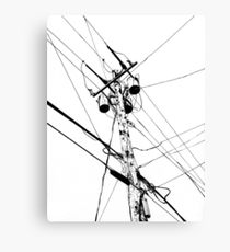 210x230 Telephone Pole Drawing Canvas Prints Redbubble - Telephone Pole Drawing