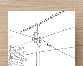340x270 Telephone Pole Etsy - Telephone Pole Drawing