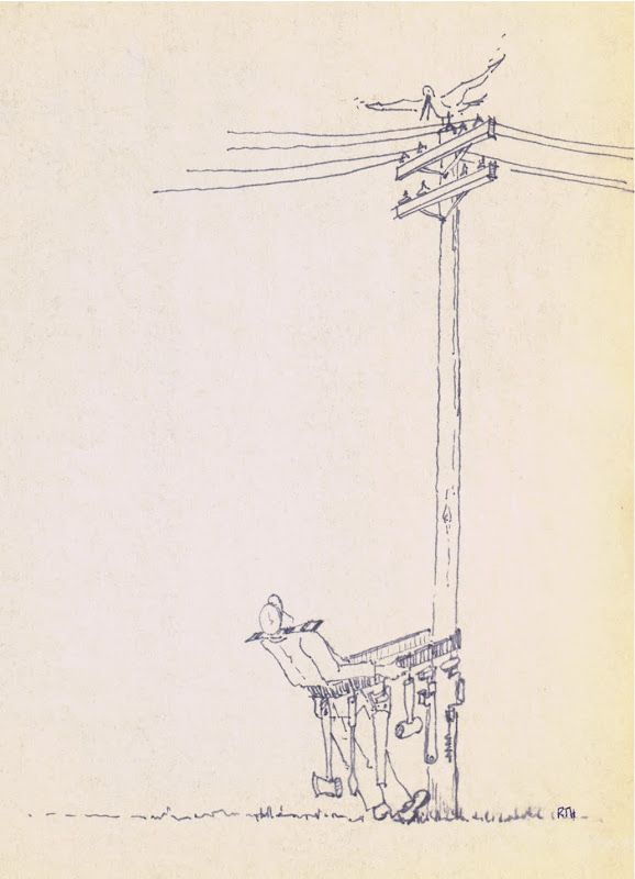 578x800 commemorating the art of richard tudor hibbert the learning curve - Telephone Pole Drawing