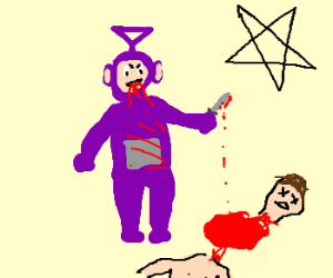 300x250 Horror The Teletubbies Drawing - Teletubbies Drawing