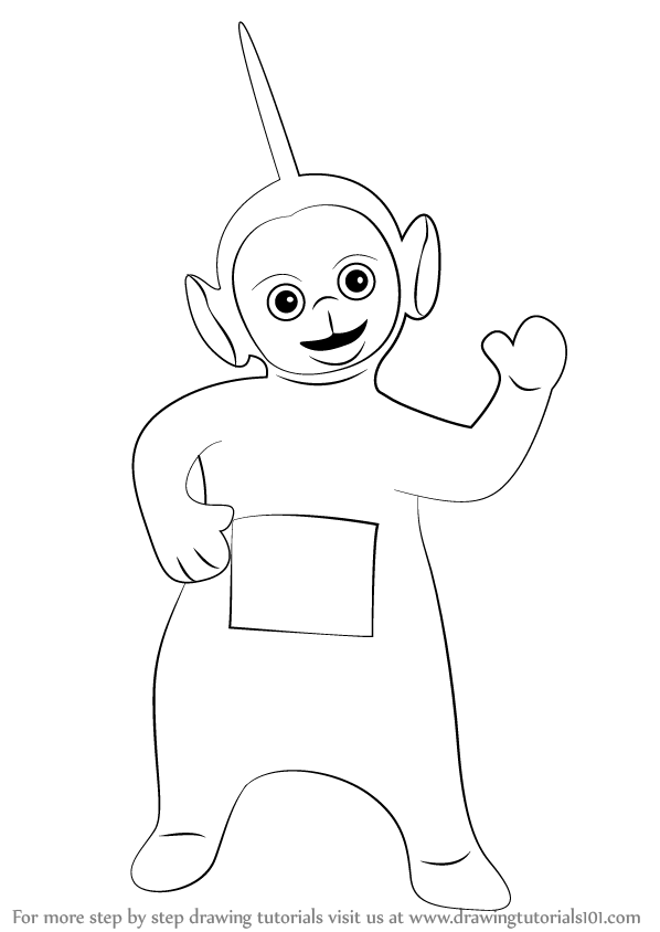 598x844 learn how to draw dipsy from teletubbies - Teletubbies Drawing.
