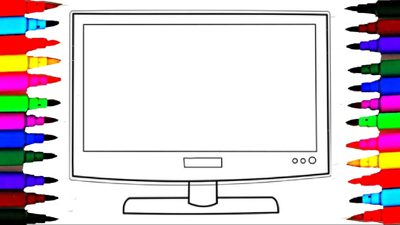 Нарисовать телевизор для детей