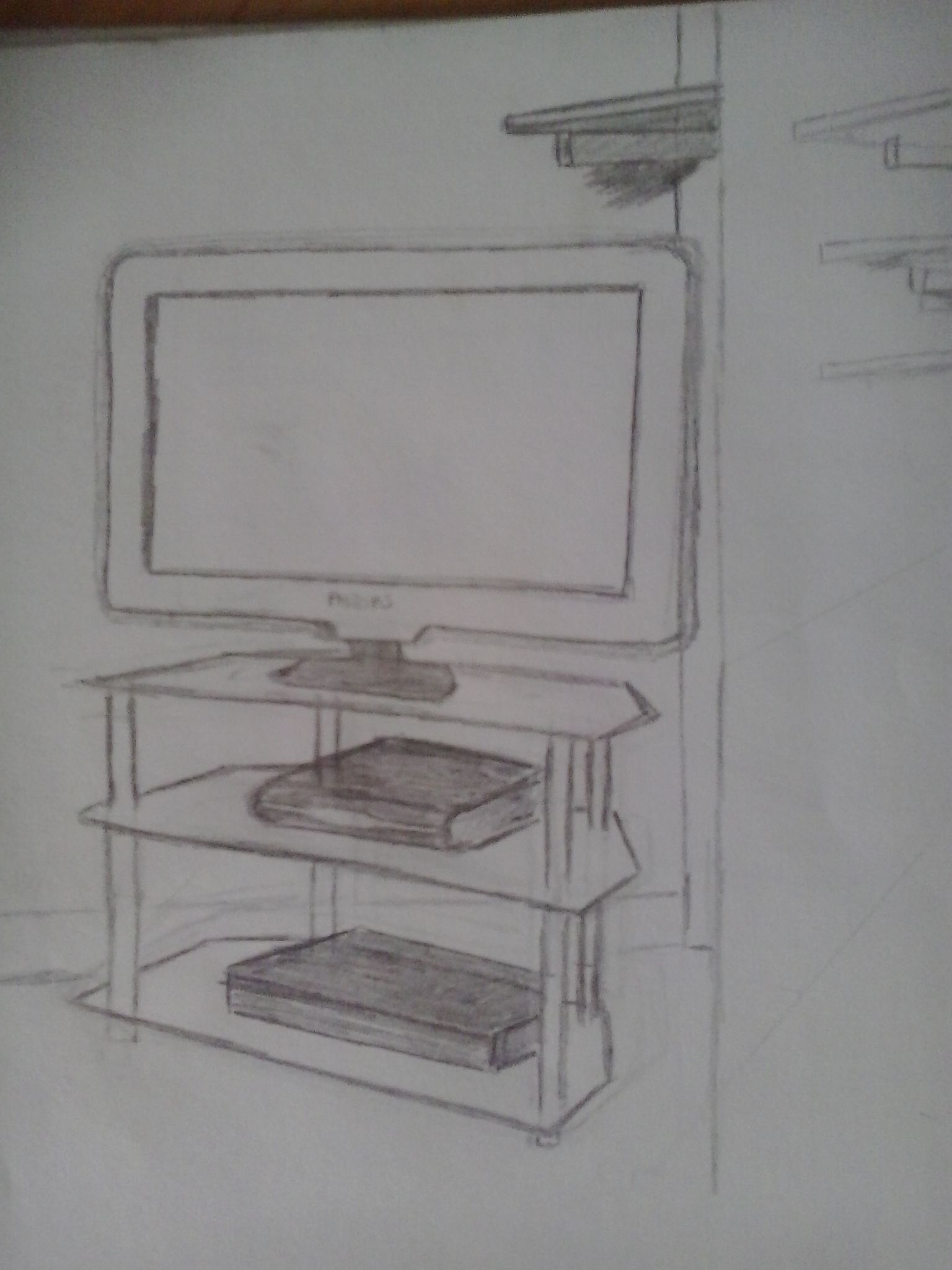 1536x2048 television unit - Television Drawing