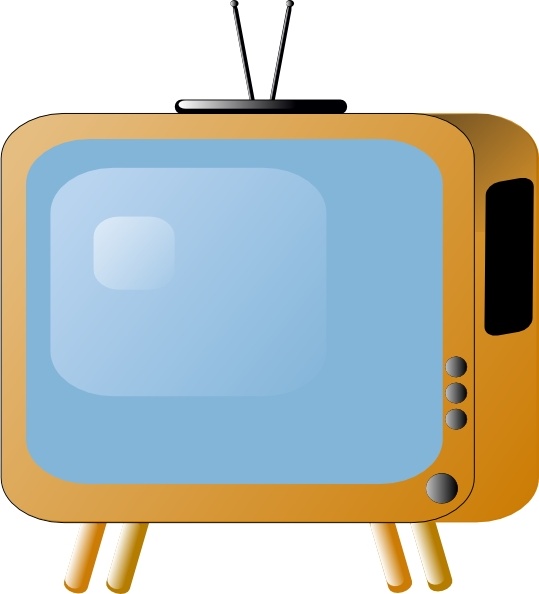 539x594 Old Styled Tv Set Clip Art Free Vector In Open Office Drawing - Television Set Drawing