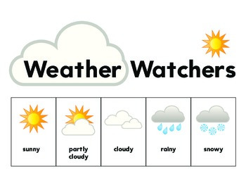 350x270 weather watcher's journal picture poster word bank season - Temperature Drawing
