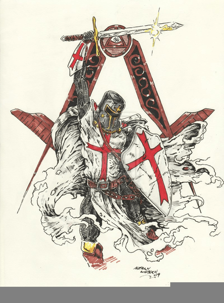 444x600 drawings of knights templar - Templar Drawing