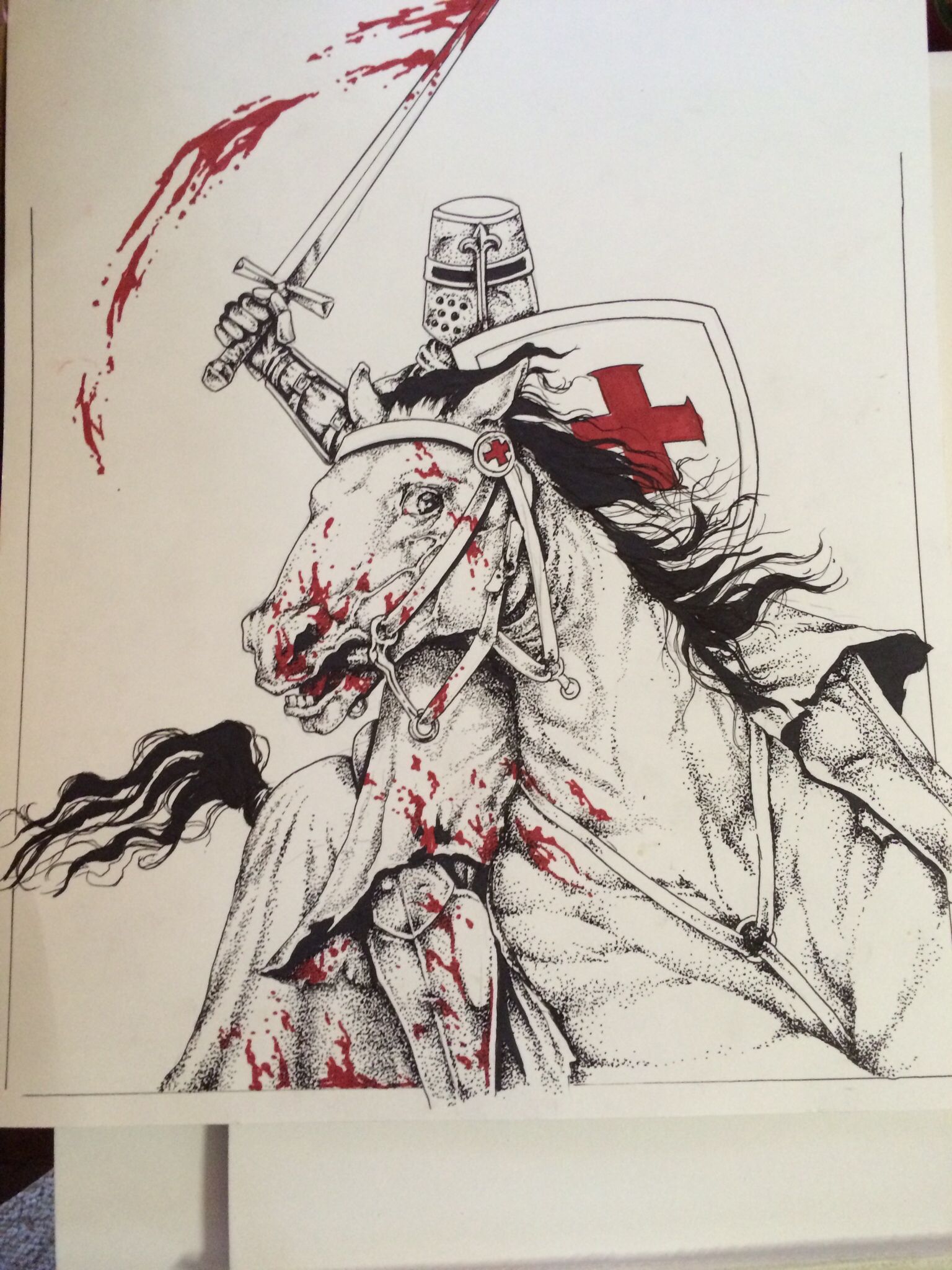 1536x2048 knight templar mike's pen sketches and other art - Templar Drawing