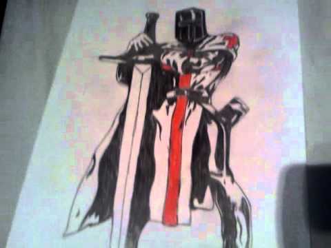 480x360 templar knight drawing - Templar Drawing
