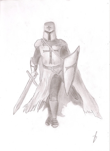 364x500 knight templar - Templar Knight Drawing