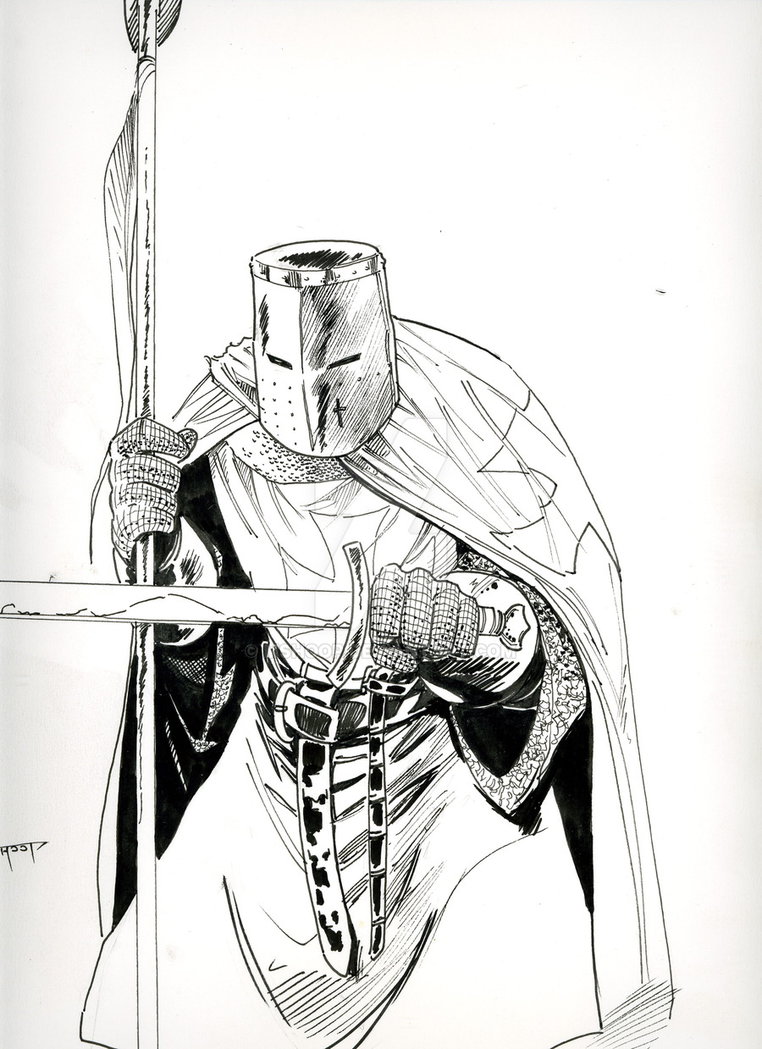 762x1049 knight templar - Templar Knight Drawing