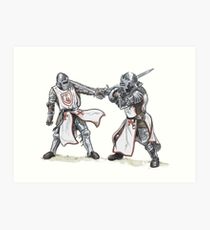 210x230 knights templar drawing art prints redbubble - Templar Knight Drawing