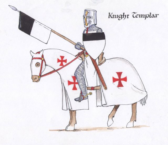 640x552 templar knight - Templar Knight Drawing