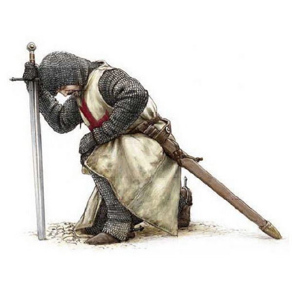 600x600 templar kneeling, inspirational drawing cent europe - Templar Knight Drawing